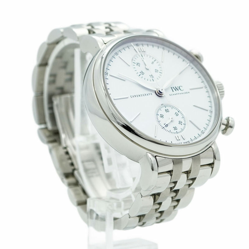 IWC萬國錶沙夫豪森Portofino IW391503白色錶盤男士腕錶-3