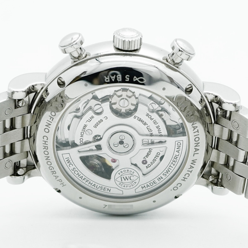 IWC萬國錶沙夫豪森Portofino IW391503白色錶盤男士腕錶-5