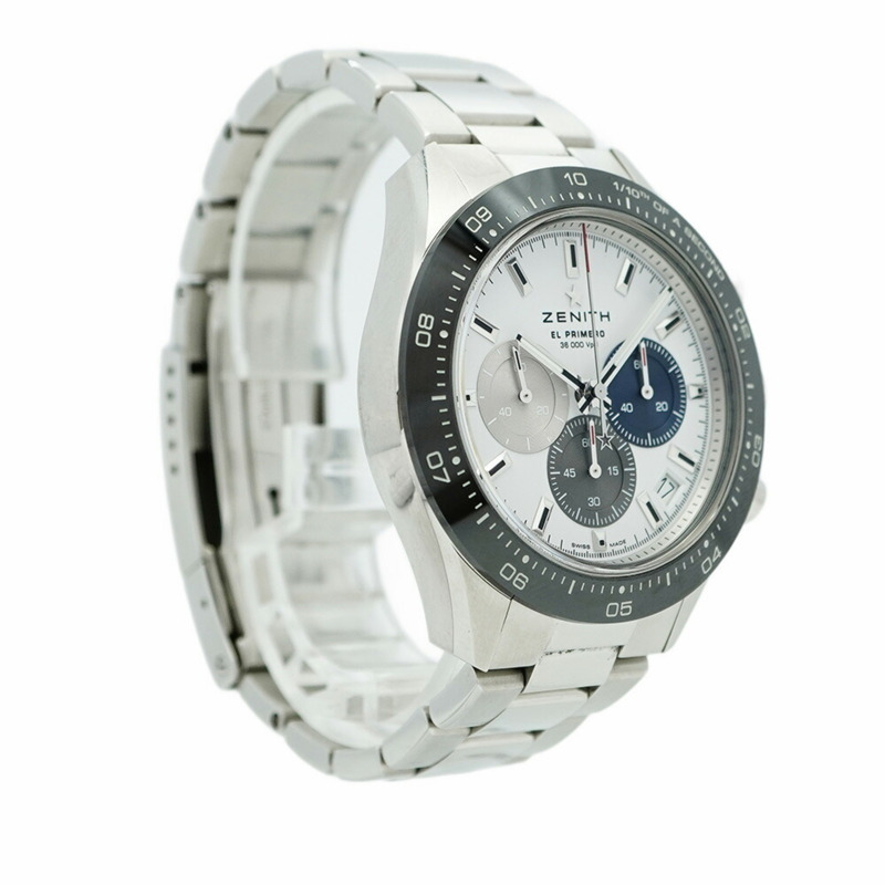 真力時 Chronomaster 03.3100.3600 白色錶盤男士腕錶-3