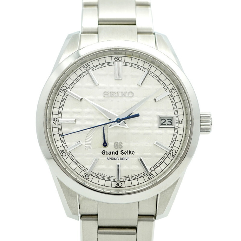 精工 Grand 9R65-0BP0 SBGA111 銀色錶盤男士腕錶-0