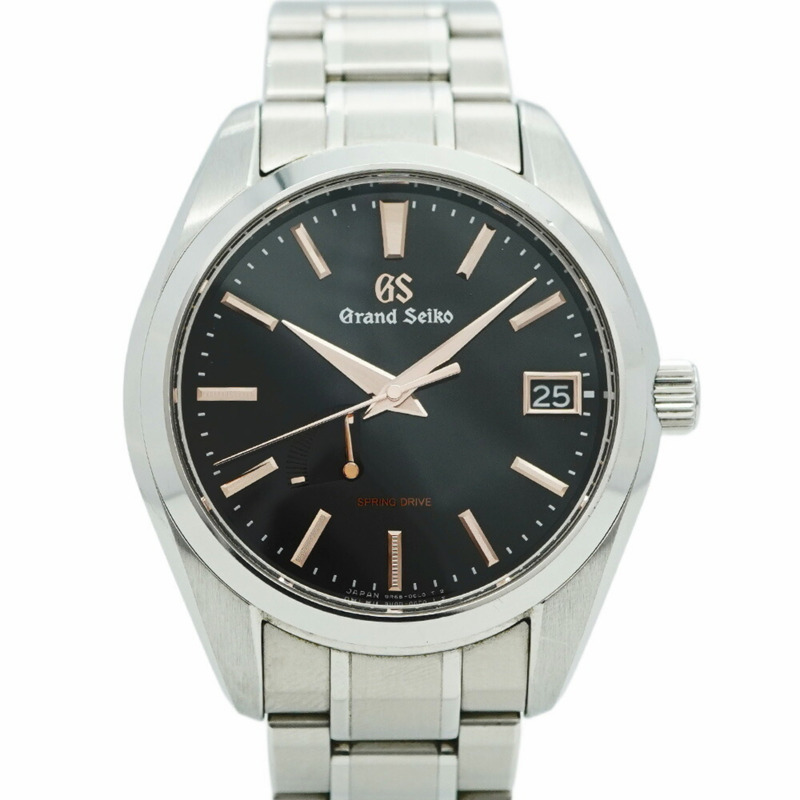 精工 Grand SBGA401 9R65-0DH0 黑色錶盤男士腕錶-0