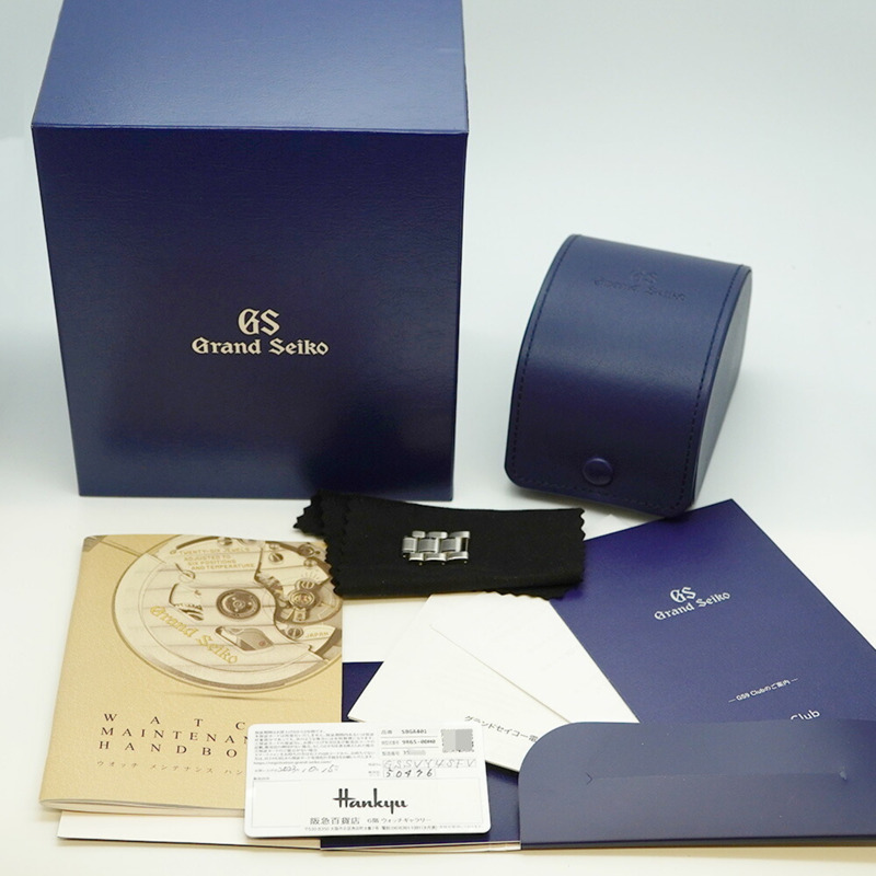 精工 Grand SBGA401 9R65-0DH0 黑色錶盤男士腕錶-1