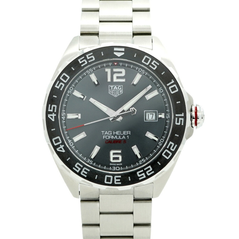 TAG Heuer Formula 1 WAZ2011 男士腕錶，灰色錶盤-0