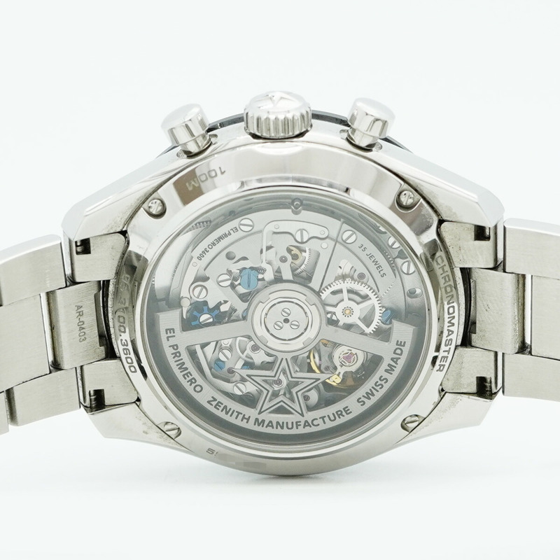 真力時 Chronomaster 03.3100.3600 白色錶盤男士腕錶-5