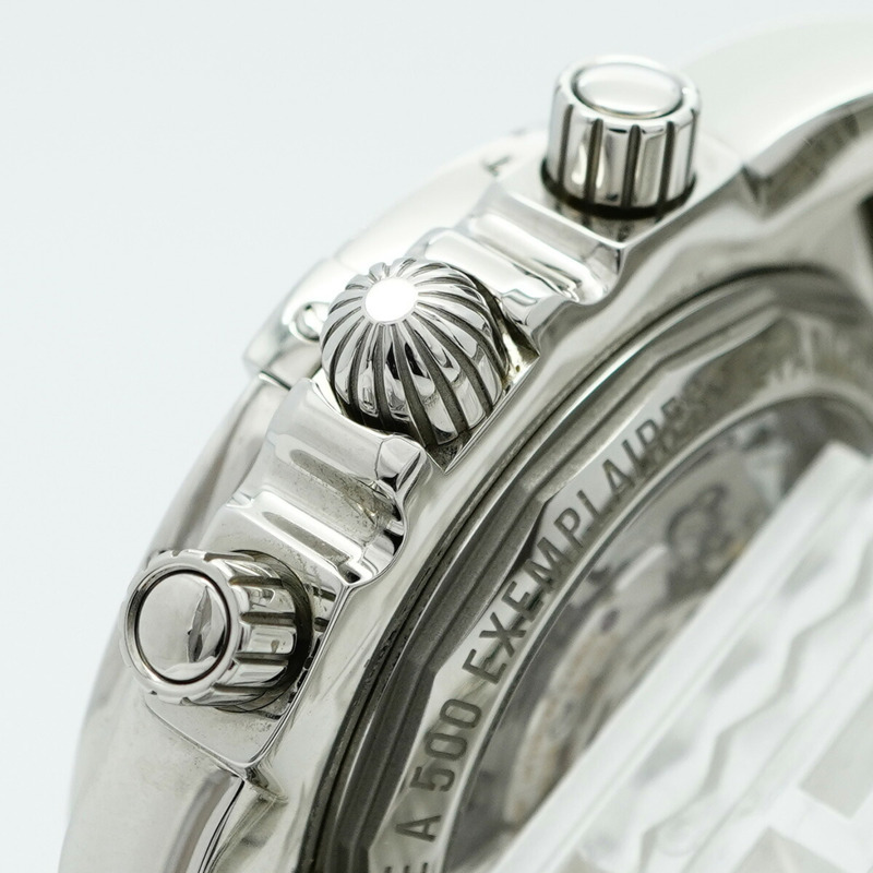 百年靈 Chronomat JSP 羅馬數位時標限量版 AB01153A 黑色錶盤男士腕錶-10