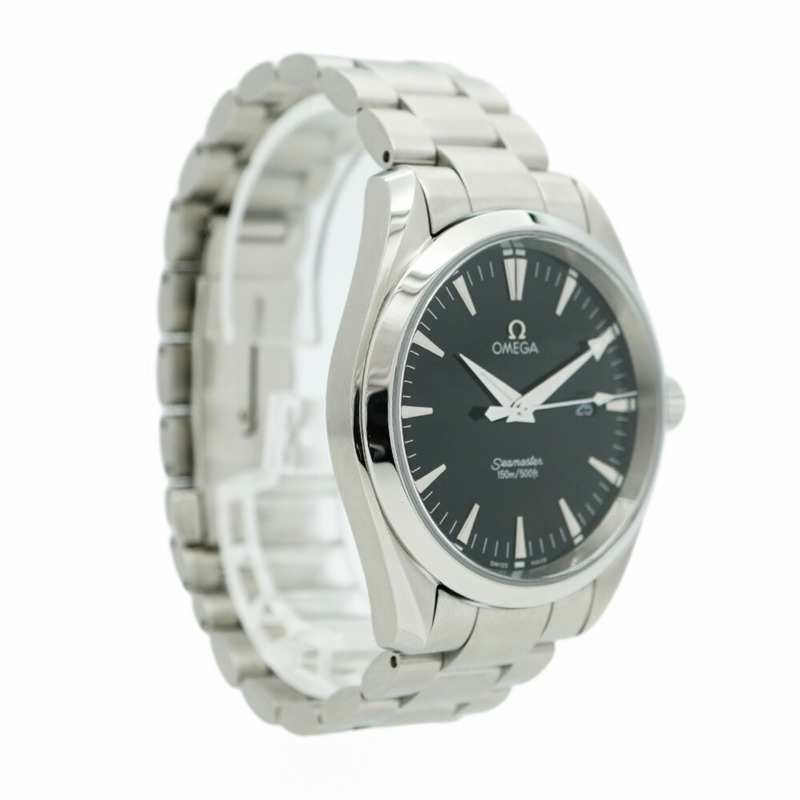 歐米茄海馬系列 2517.50 黑色錶盤男士腕錶-3