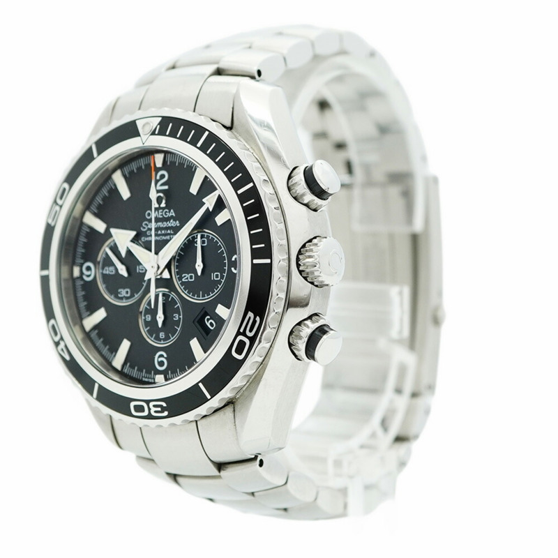 歐米茄海馬系列 2210.50 黑色錶盤男士腕錶-2