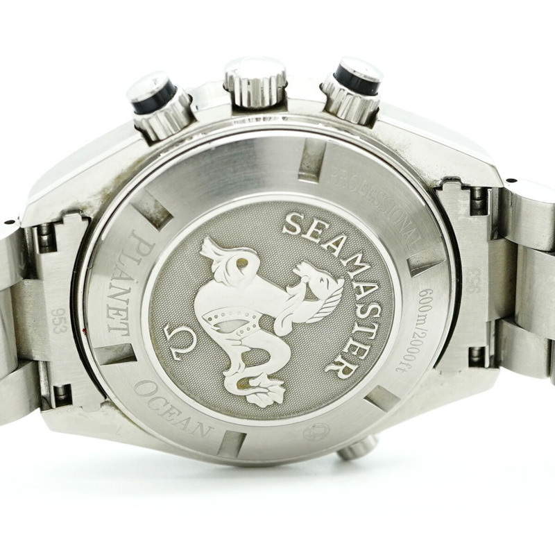 歐米茄海馬系列 2210.50 黑色錶盤男士腕錶-5