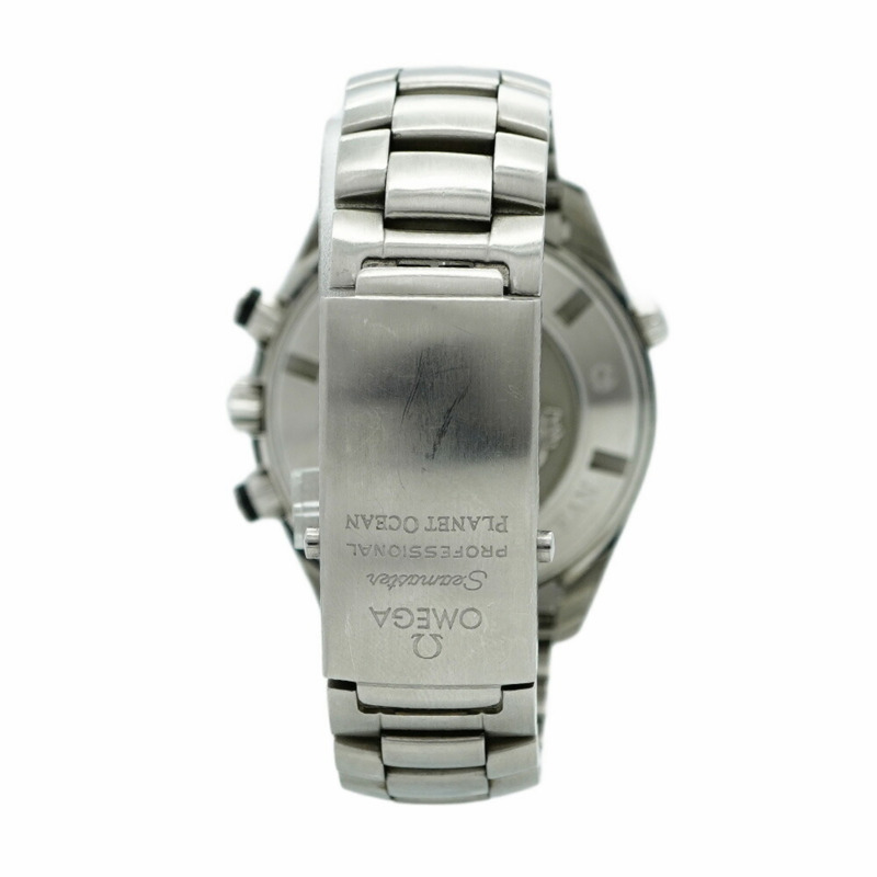 歐米茄海馬系列 2210.50 黑色錶盤男士腕錶-8