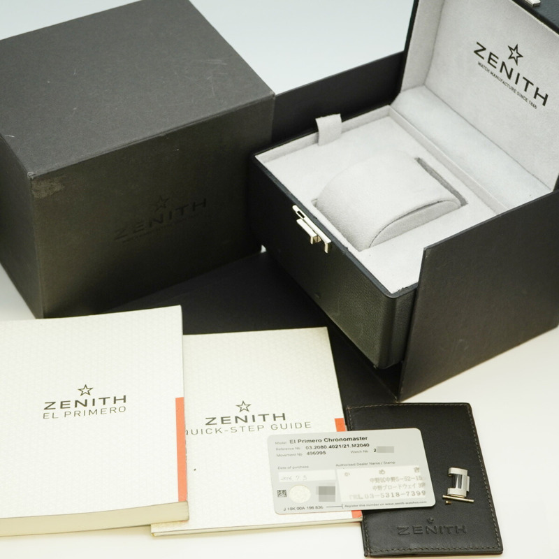 真力時 Chronomaster El Primero 03.2080.4021 21.M2040 黑色錶盤男士腕錶-1