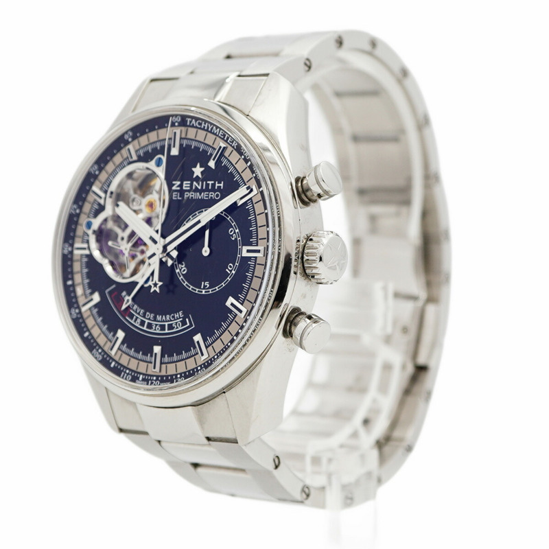 真力時 Chronomaster El Primero 03.2080.4021 21.M2040 黑色錶盤男士腕錶-2