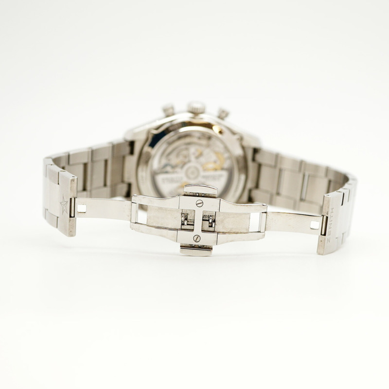 真力時 Chronomaster El Primero 03.2080.4021 21.M2040 黑色錶盤男士腕錶-4