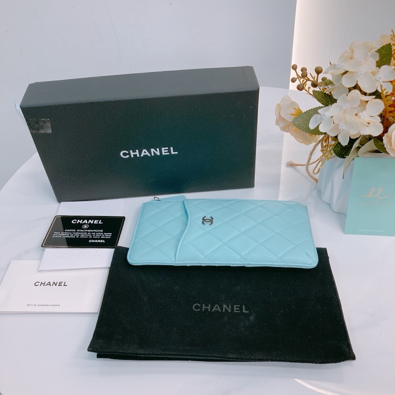 MS0475 CHANEL 香奈兒手拿手機套連卡包拉鍊長包包SILM CARD HOLDER WITH ZIPPER LAMBSKIN-14