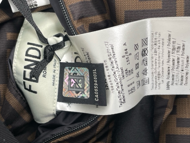 芬迪 FF印花雙面羽絨服全新s碼帶吊牌-3