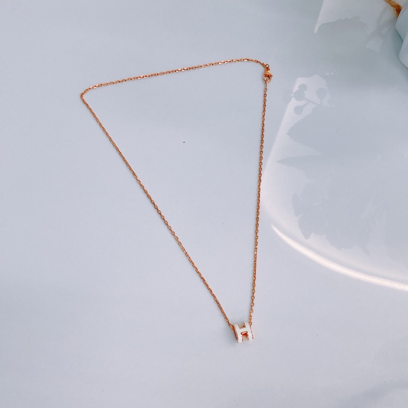 MS0477 HERMES 香奈兒迷你H字項鍊MINI POP H NECKLACE-5