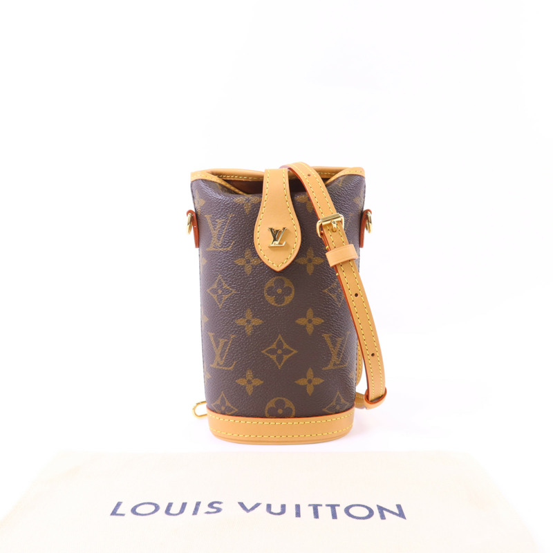 LOUIS VUITTON Monogram Fold Me Pouch金扣肩背袋-14