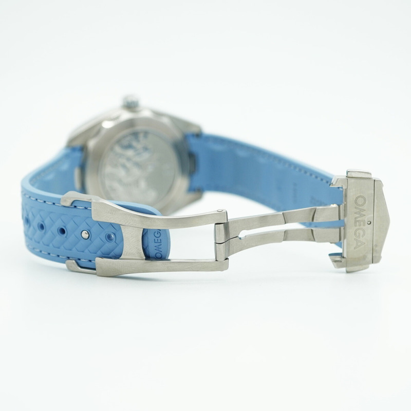 歐米茄海馬系列 220.12.41.21.03.008 藍色錶盤男士腕錶-4