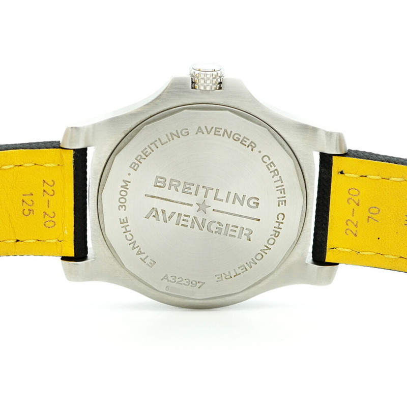 百年靈復仇者A32397白色錶盤男士腕錶-5