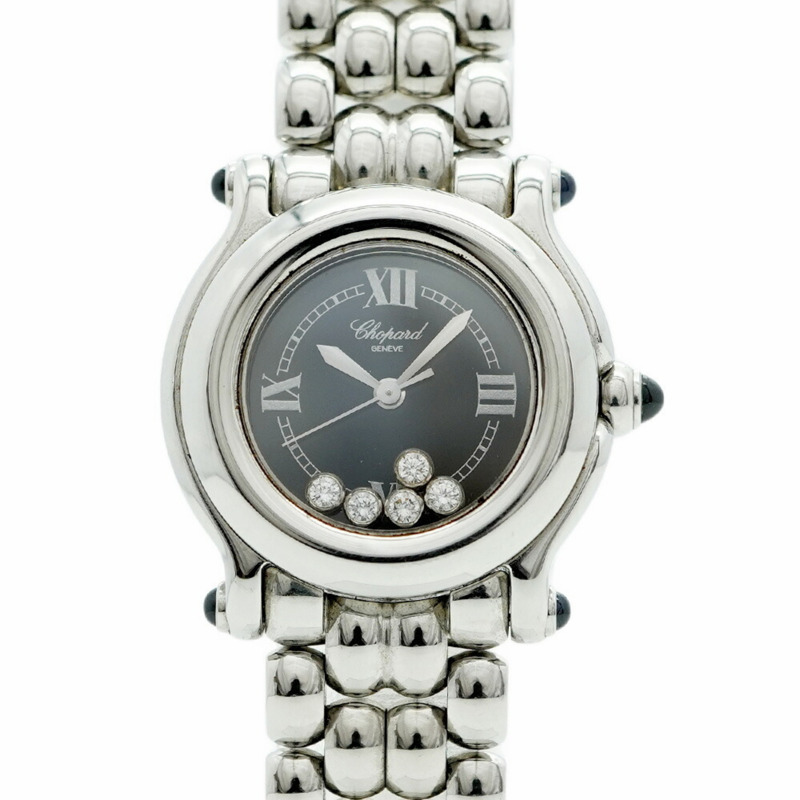 蕭邦 Happy Sport 27 8250 23 黑色錶盤女士腕錶-0