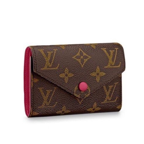 全新閒置✨ LV Victorine系列經典Monogram老花三折短夾零錢袋短夾豆豆款-9