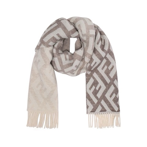 Fendi cashmere 克什米爾 漸層灰圍巾 專櫃3萬多