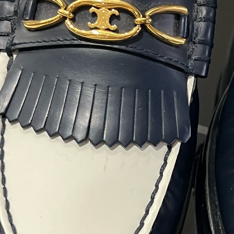 Celine 凱旋門樂福鞋 深藍色-5