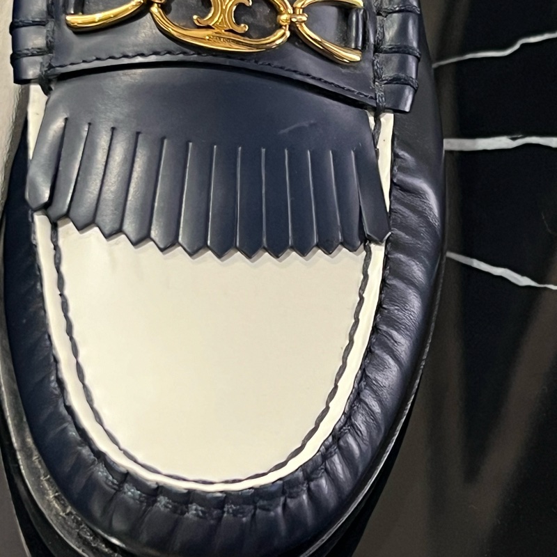 Celine 凱旋門樂福鞋 深藍色-6