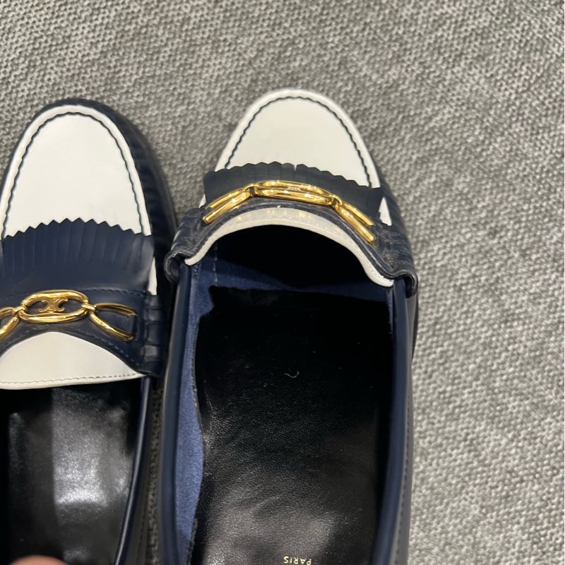 Celine 凱旋門樂福鞋 深藍色-10