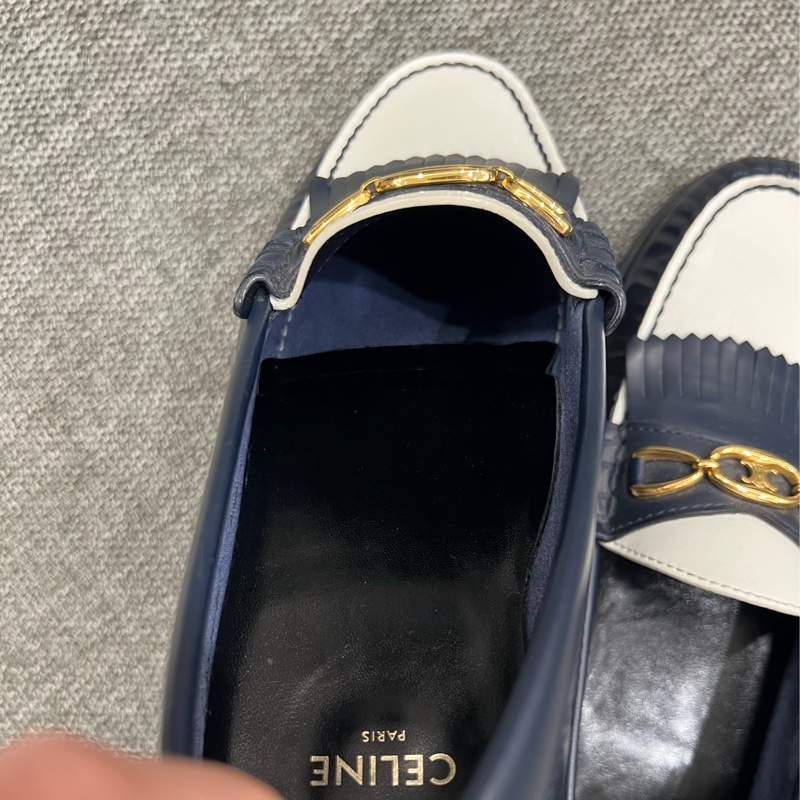 Celine 凱旋門樂福鞋 深藍色-11