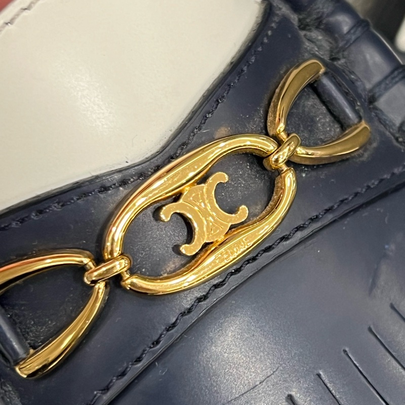 Celine 凱旋門樂福鞋 深藍色-15