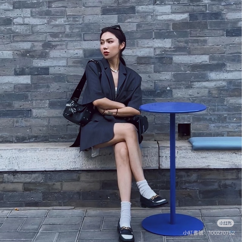 Celine 凱旋門樂福鞋 深藍色-18