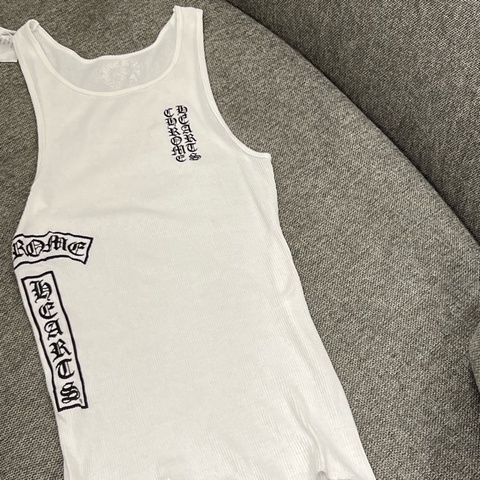 Chrome hearts 白色背心🤍🤍🤍 可當洋裝