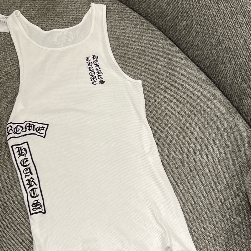 Chrome hearts 白色背心🤍🤍🤍 可當洋裝-0