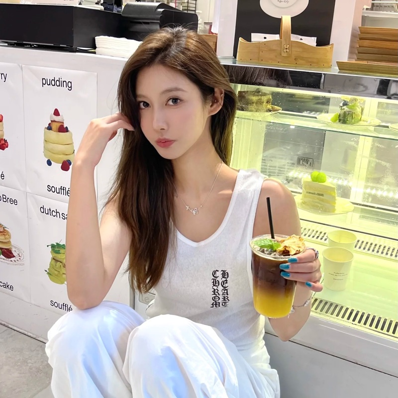 Chrome hearts 白色背心🤍🤍🤍 可當洋裝-6