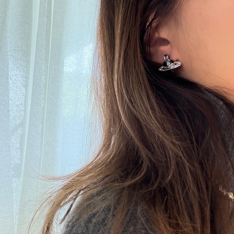 Vivienne Westwood 🪐New Diamante Heart 愛心耳環