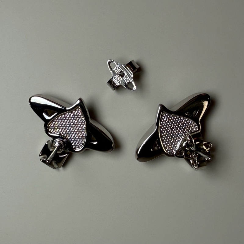Vivienne Westwood 🪐New Diamante Heart 愛心耳環-3
