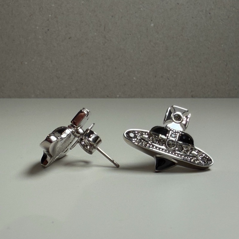 Vivienne Westwood 🪐New Diamante Heart 愛心耳環-4