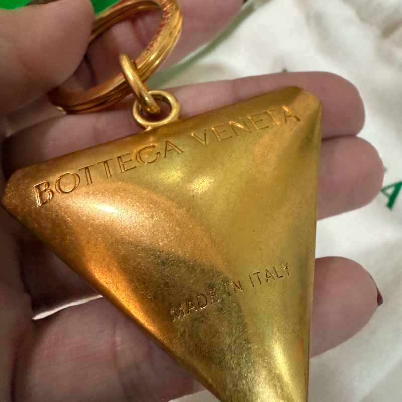 Bottega Veneta BV經典三角 厚實 鑰匙圈-2