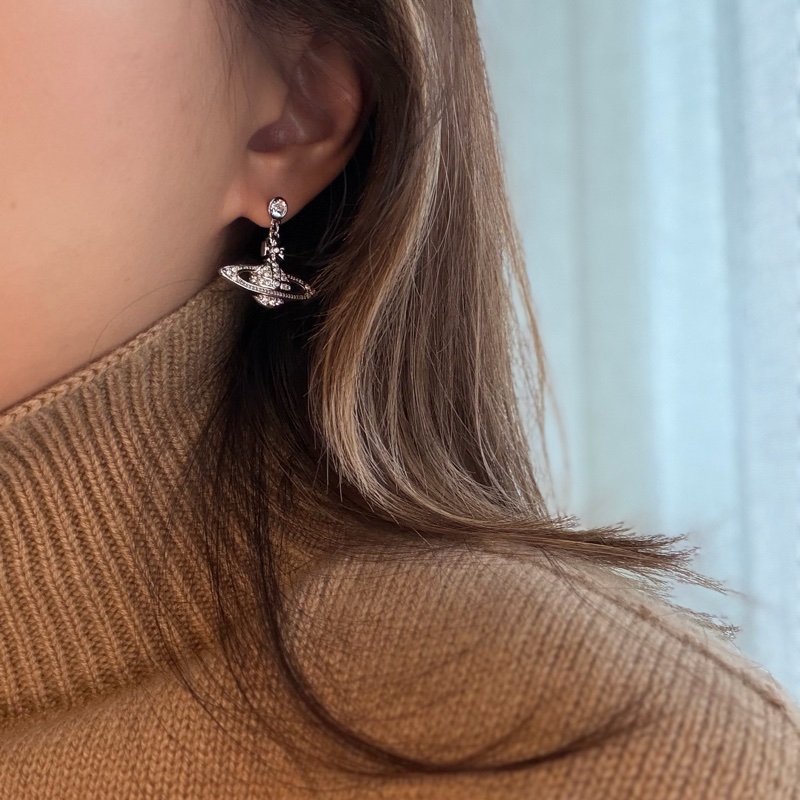 Vivienne Westwood🪐Mini Bas Relief 經典吊墜耳環-0
