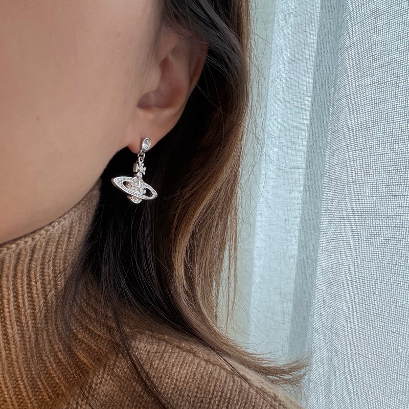 Vivienne Westwood🪐Mini Bas Relief 經典吊墜耳環-1