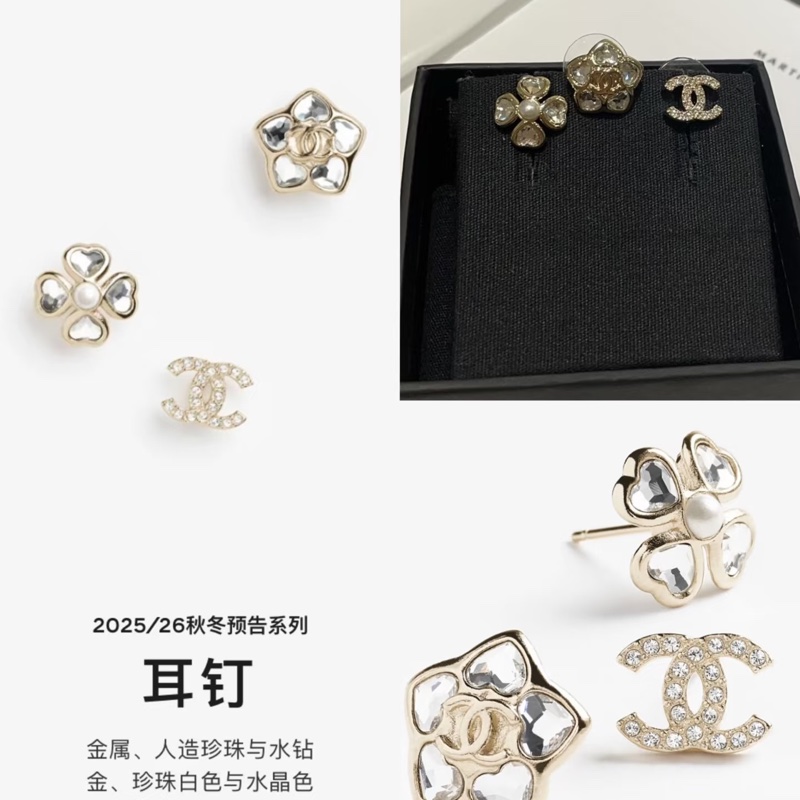 香奈兒。25B三件組小耳環。-1