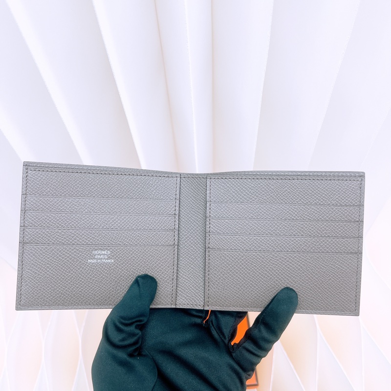 全新 Hermes MC2 copernic 錫器灰皮夾-2