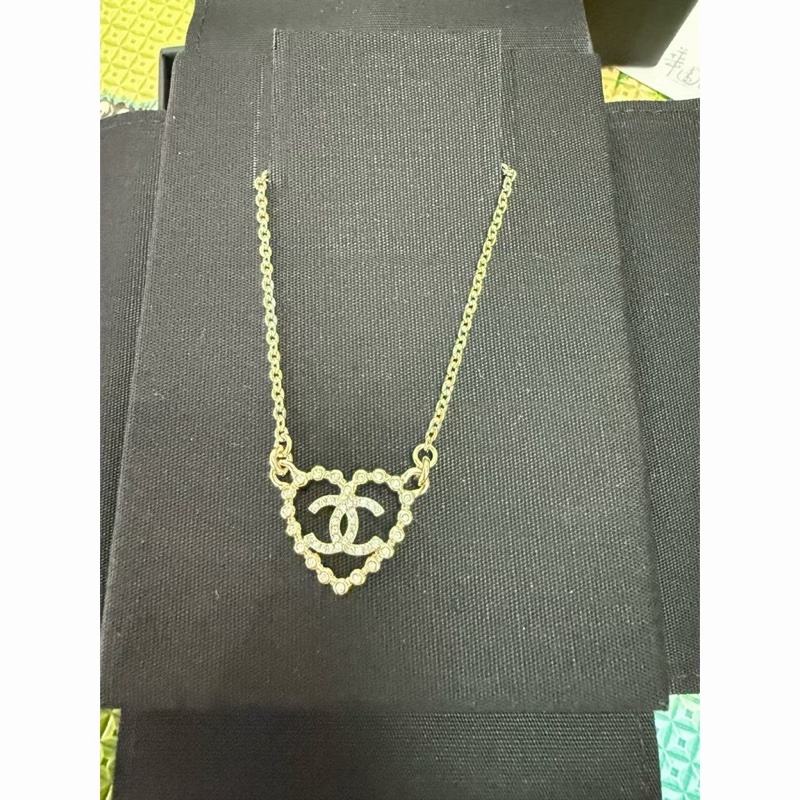 香奈兒。25p。愛心項鍊-1