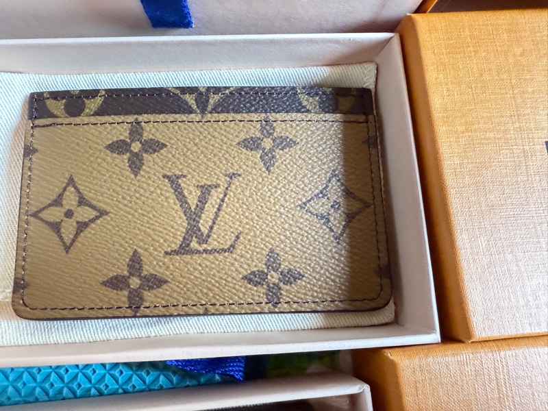LV雙色名片夾。卡片套。-3