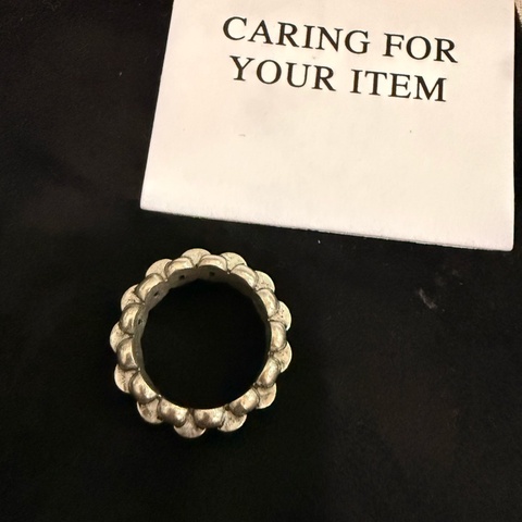 Allsaints 中性 925純銀 厚實 男女皆可用 8號