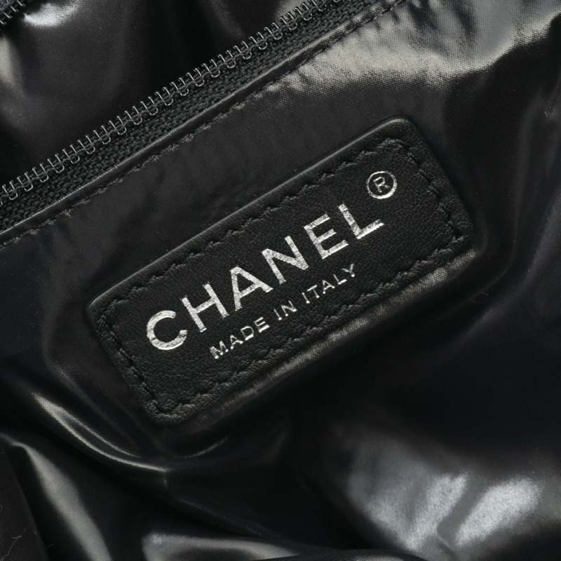 香奈兒羊毛皮革刺繡肩背包，女士，黑色，A57540-3