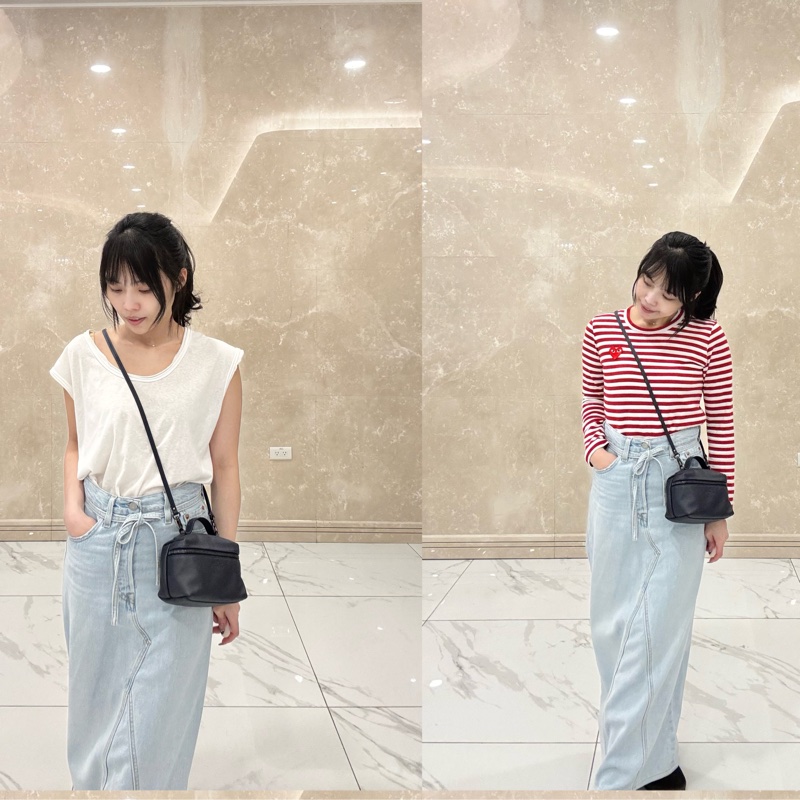 Longchamp Le Pliage Xtra 牛皮斜背包 海軍藍-2