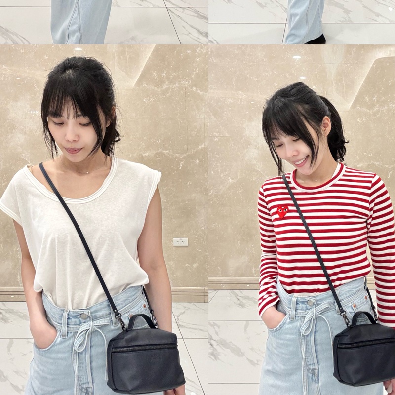 Longchamp Le Pliage Xtra 牛皮斜背包 海軍藍-8