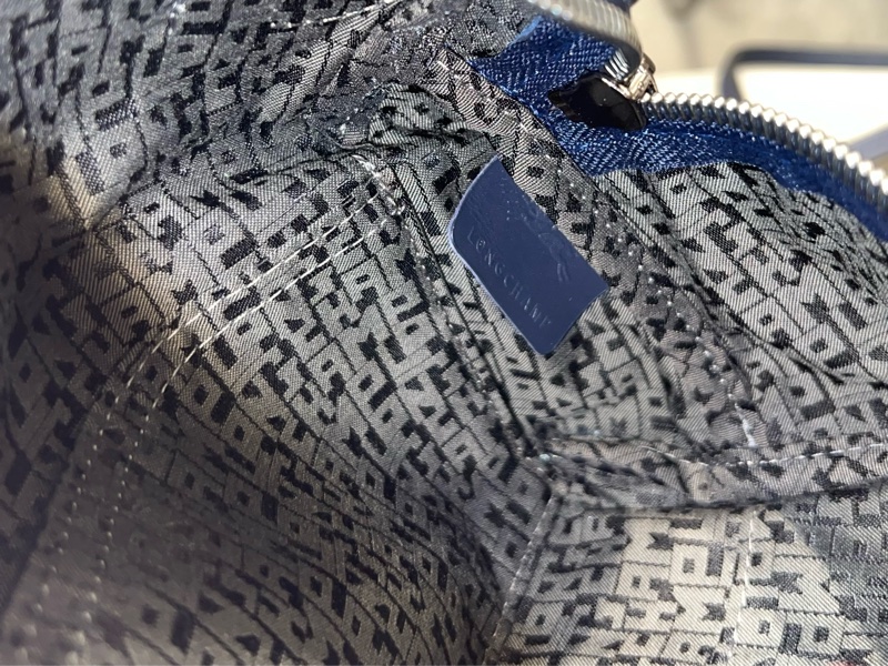 Longchamp Le Pliage Xtra 牛皮斜背包 海軍藍-14