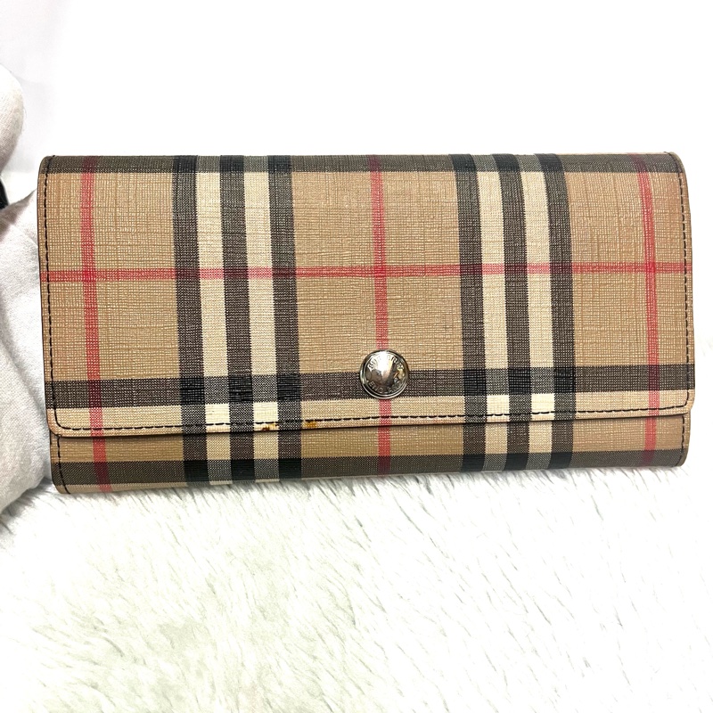 BURBERRY #防刮經典色掀蓋長夾-0